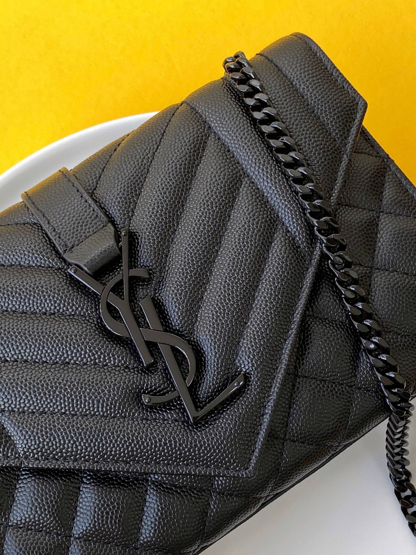 ysl crossbody shoulder bag black and silver hardware