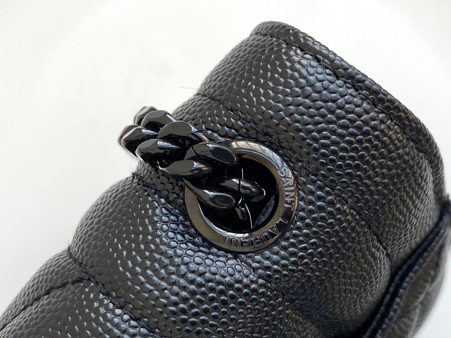 ysl crossbody shoulder bag black and silver hardware