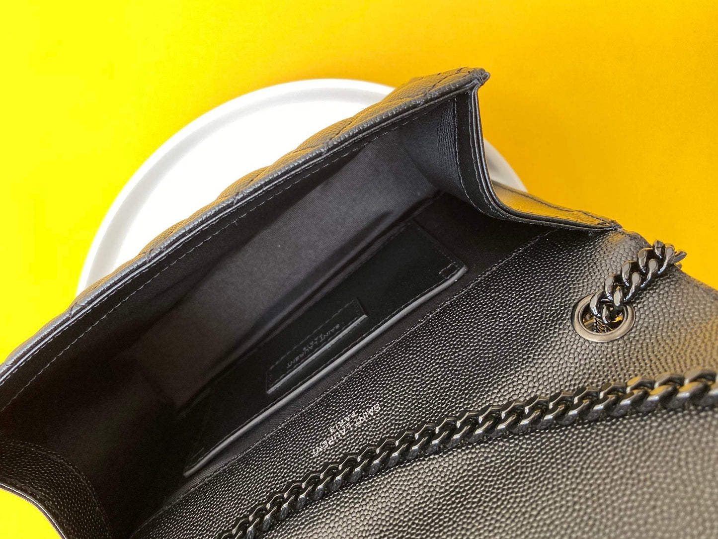 ysl crossbody shoulder bag black and silver hardware