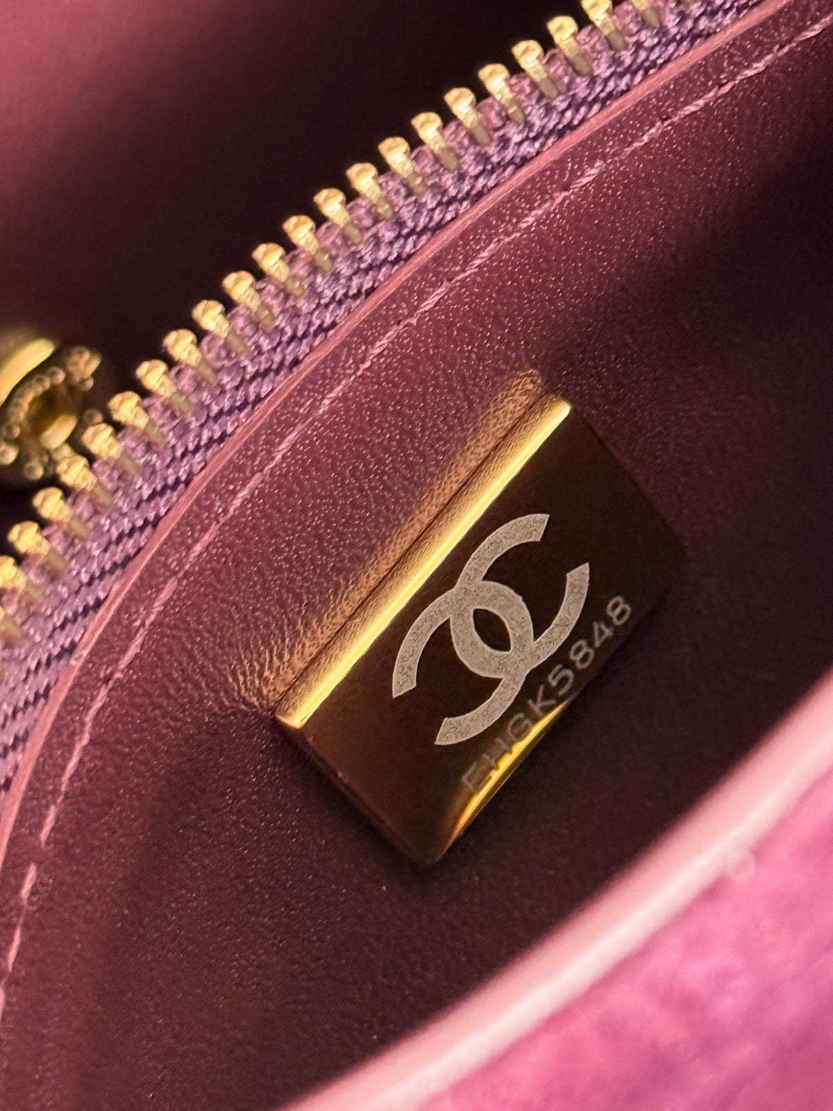 Chanel Maxi Mini Flap Bag Wine Red Gold Hardware AS6626