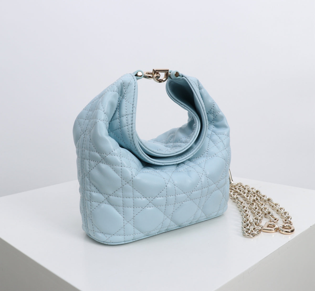 Dior Jonathan Anderson Mini Light Blue Silver Hardware 1538S
