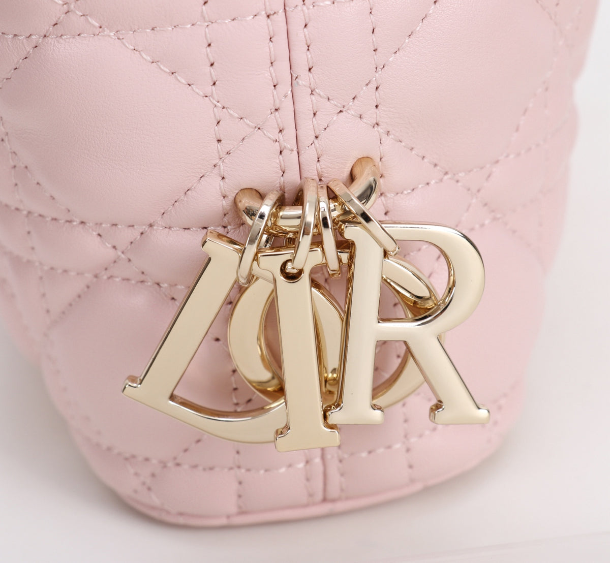 Dior Jonathan Anderson Mini Cherry Blossom Pink Gold Hardware 1538S