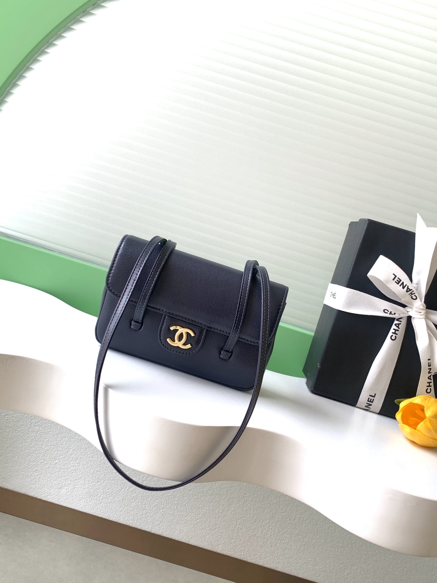 Chanel 26P Mini Preppy Coco Bag Dark Blue AP5068 - View 1