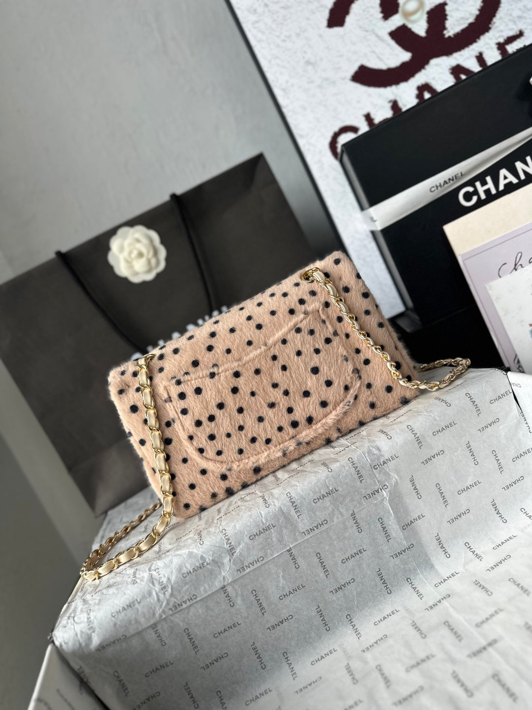 Chanel 26A Leopard Dot Bag Leopard AS1112