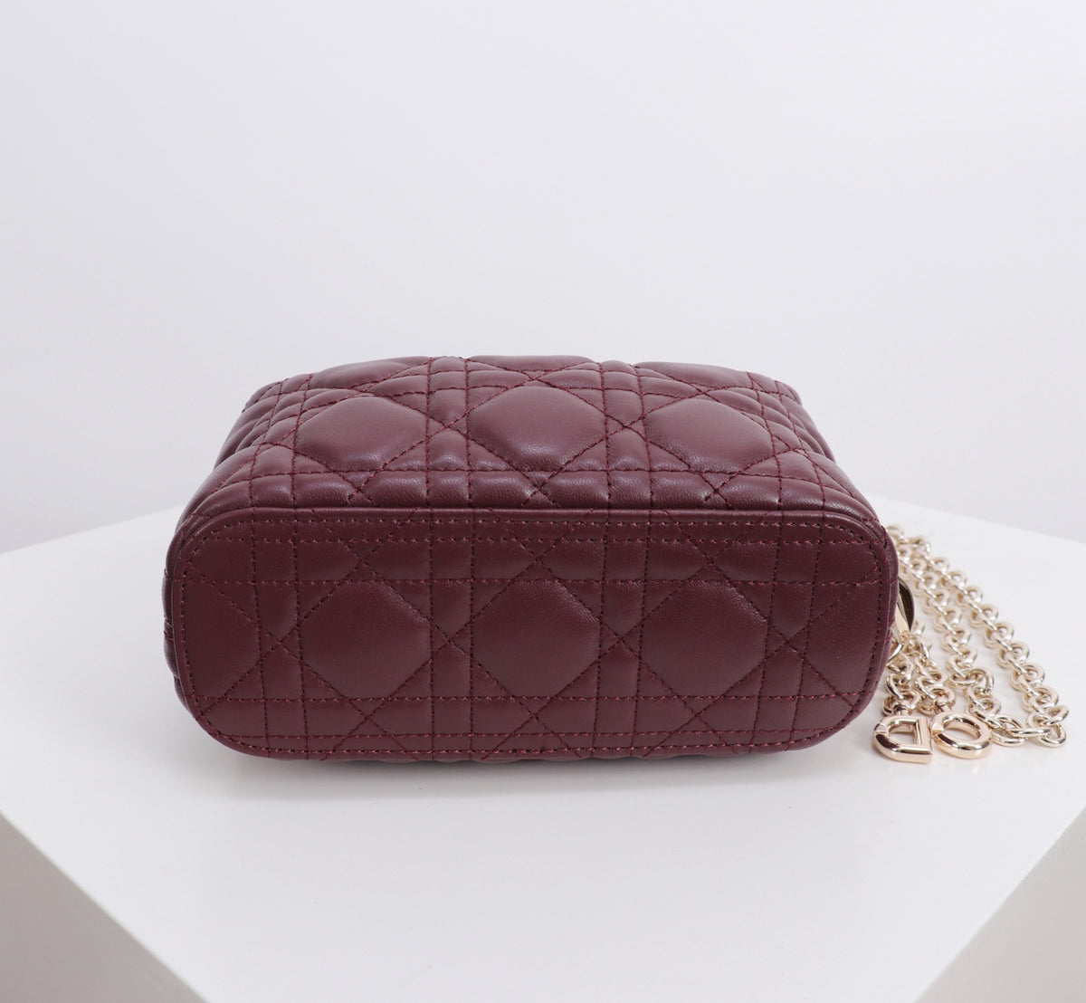 Dior Jonathan Anderson Mini Wine Red Gold Hardware 1538S