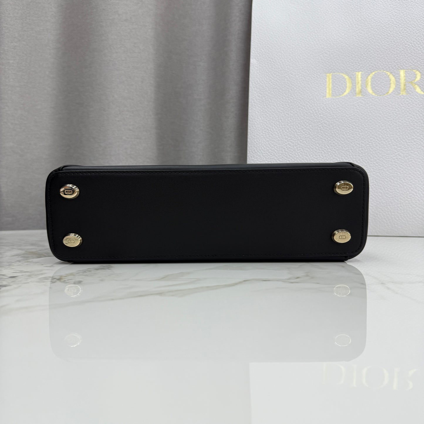 Dior Bow Tote Black Gold Hardware DO0737 - Image 6