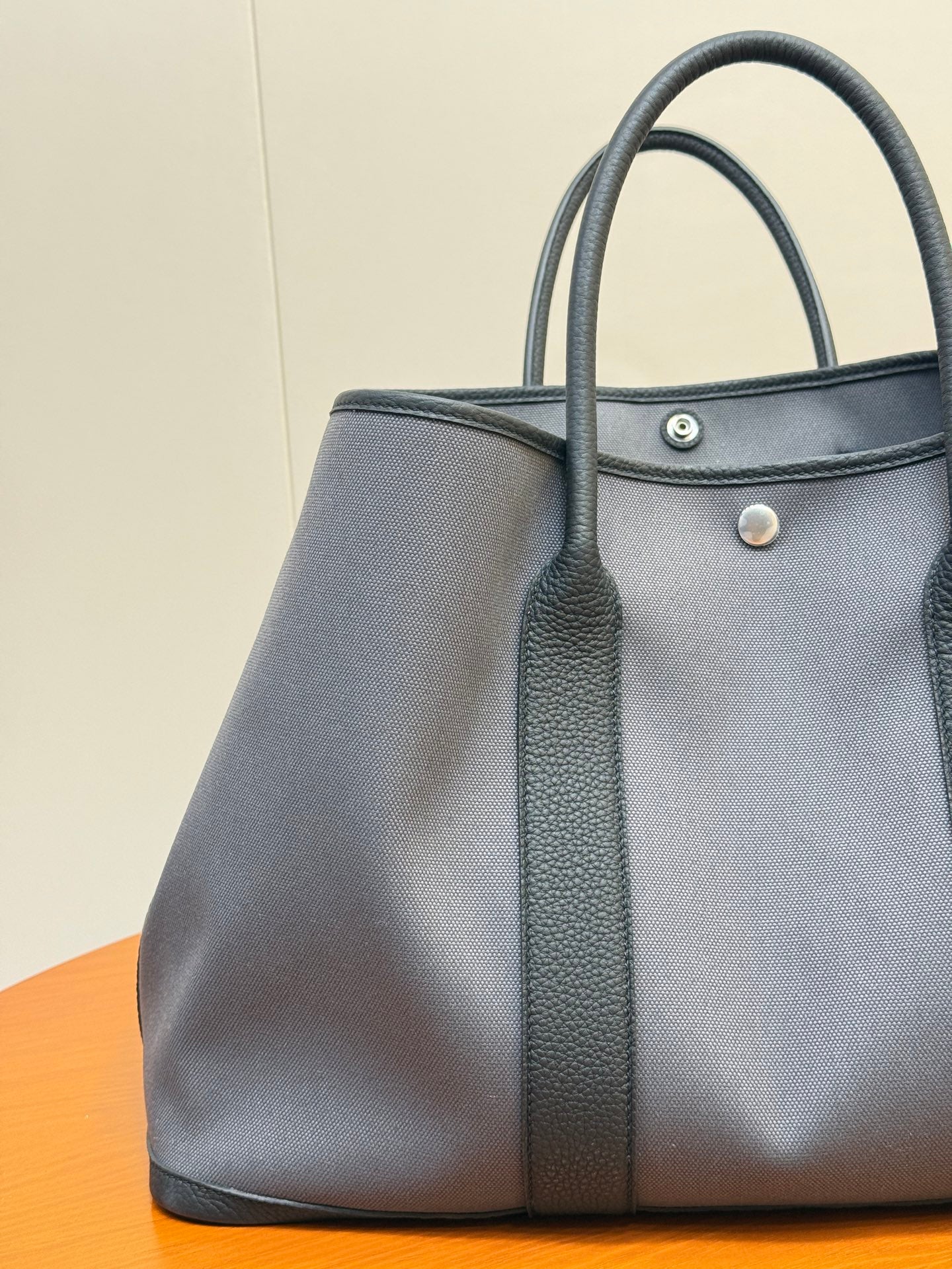 Hermes Garden Party 45cm Canvas Grey - View 10