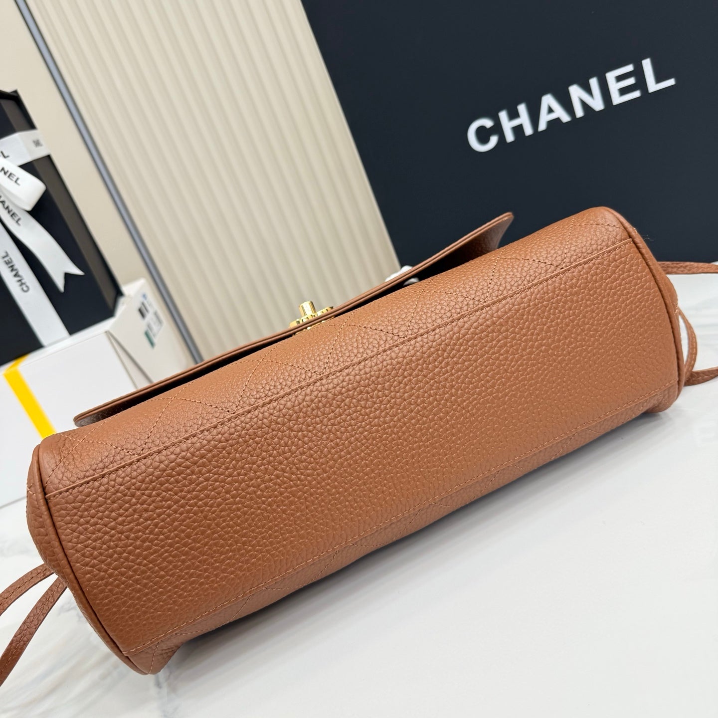 Chanel 26S Flap Bag Brown Calfskin AS6288