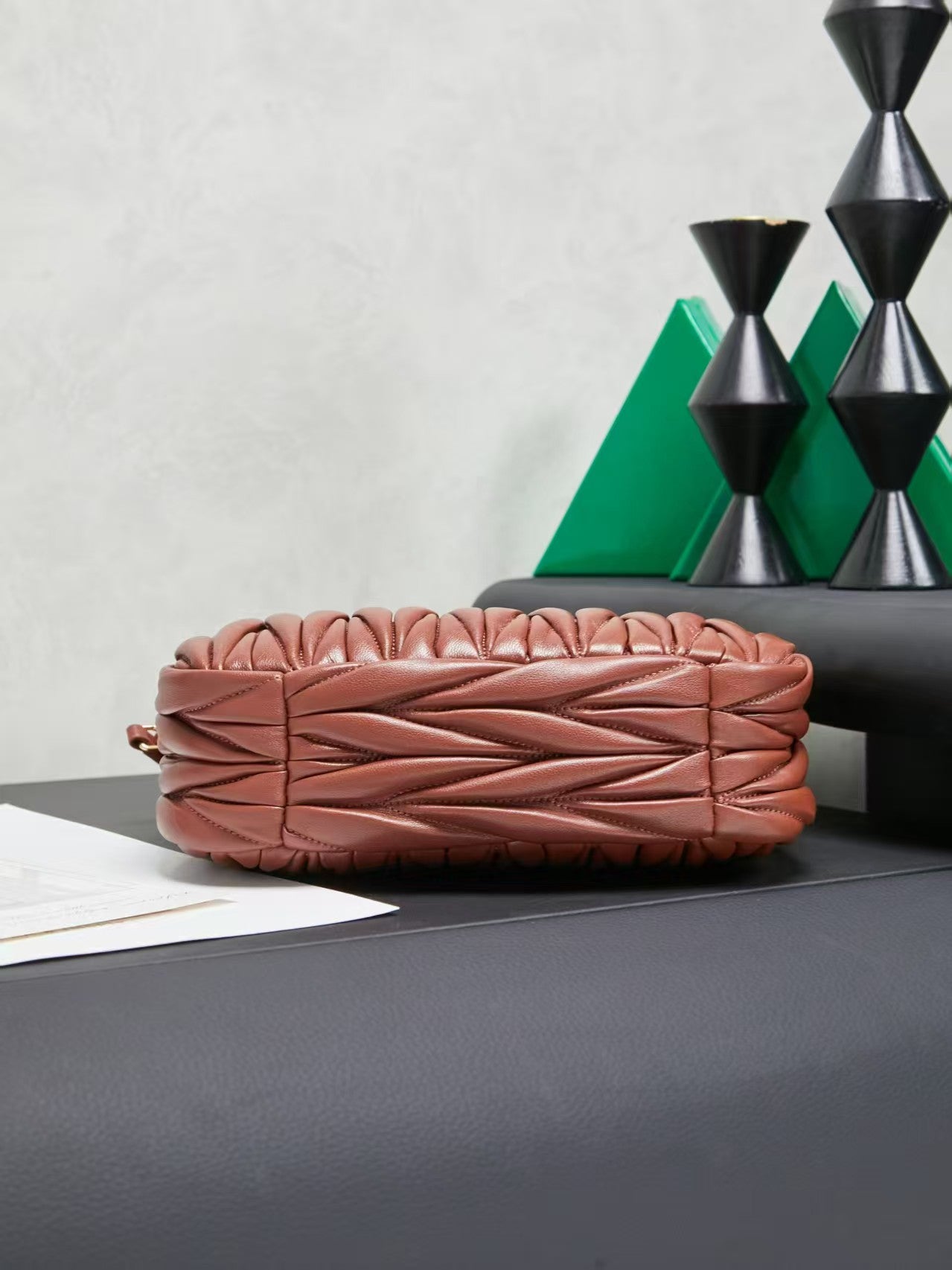 Miu new MiuWander handbag 5BC125 Brown