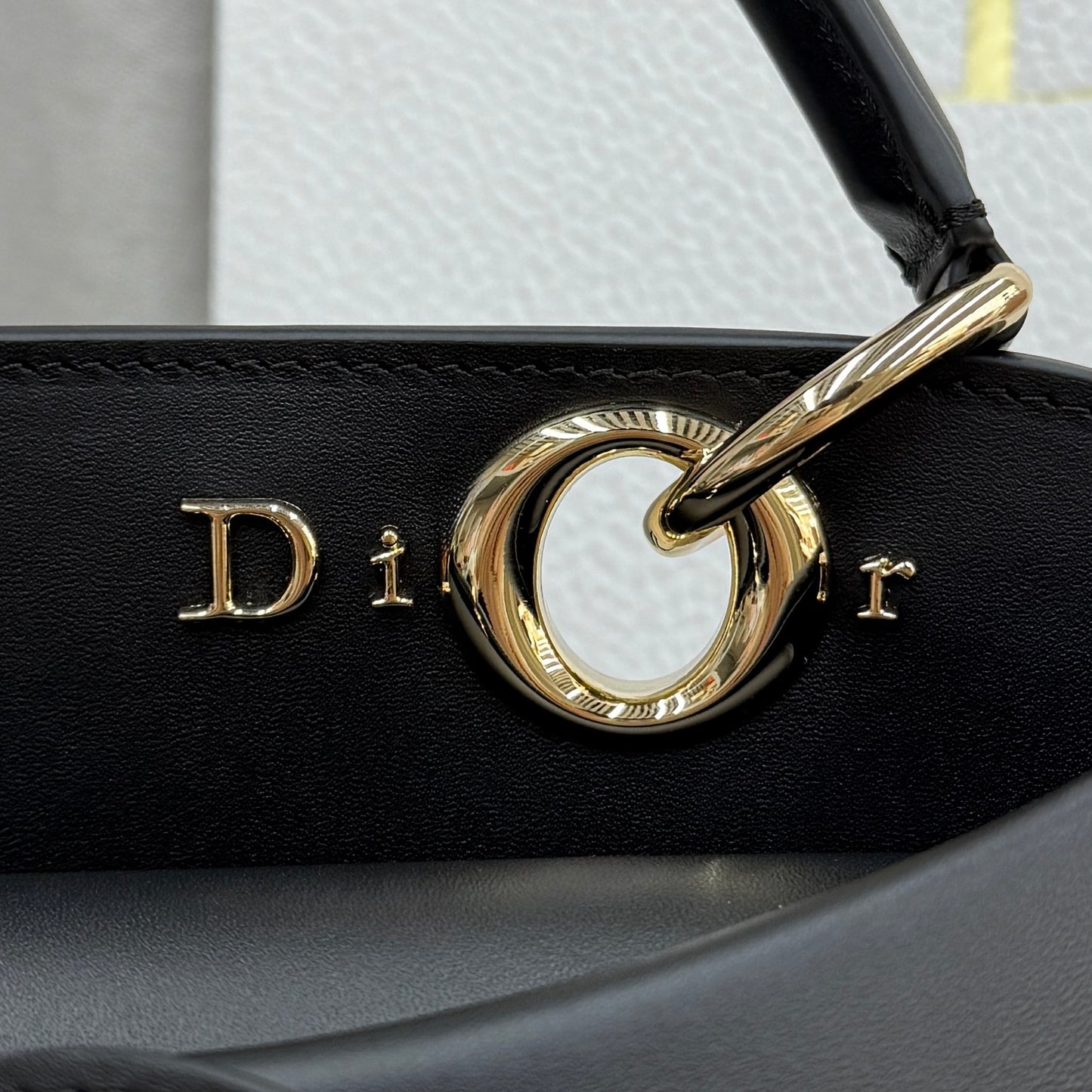 Dior Bow Tote Black Gold Hardware DO0737 - Image 4