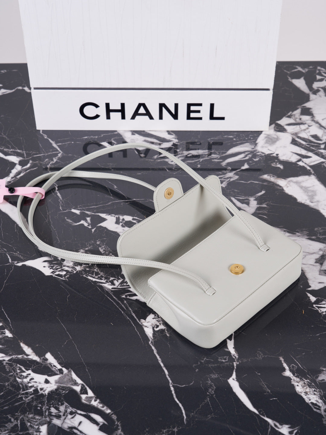 Chanel 26P Mini Preppy Coco Bag Light Green AP5068 - View 5