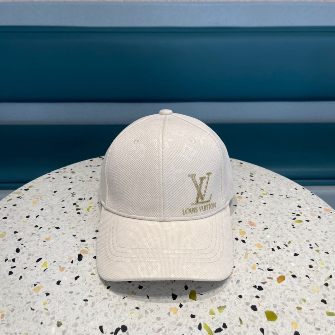 lou baseball hat for summer 20230730 white