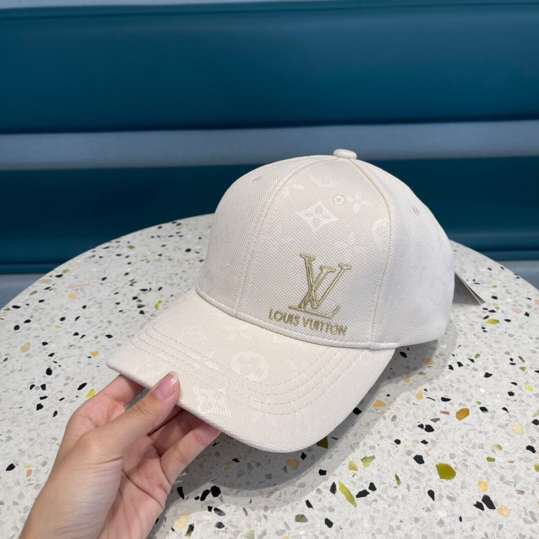 lou baseball hat for summer 20230730 white