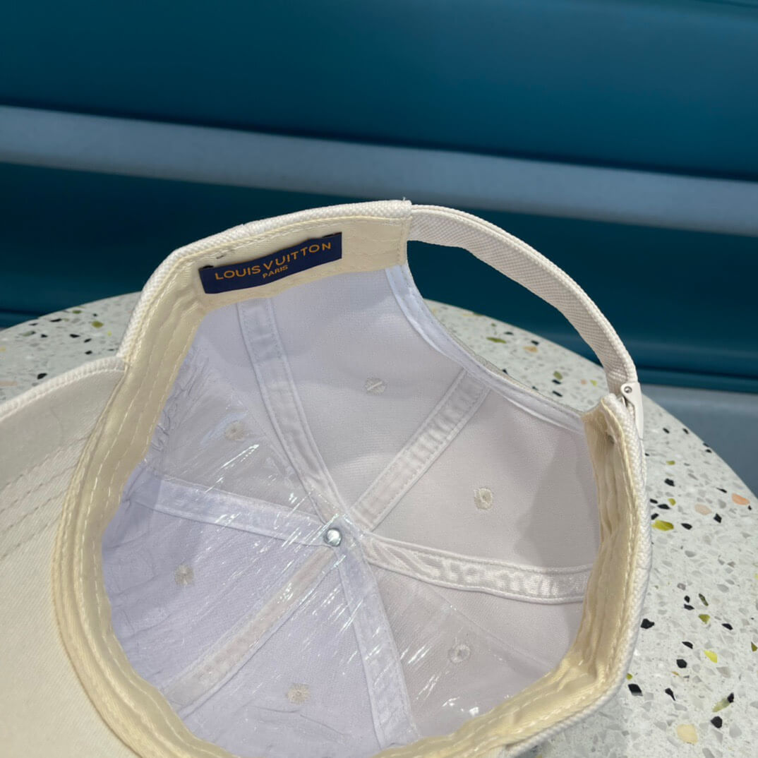 lou baseball hat for summer 20230730 white
