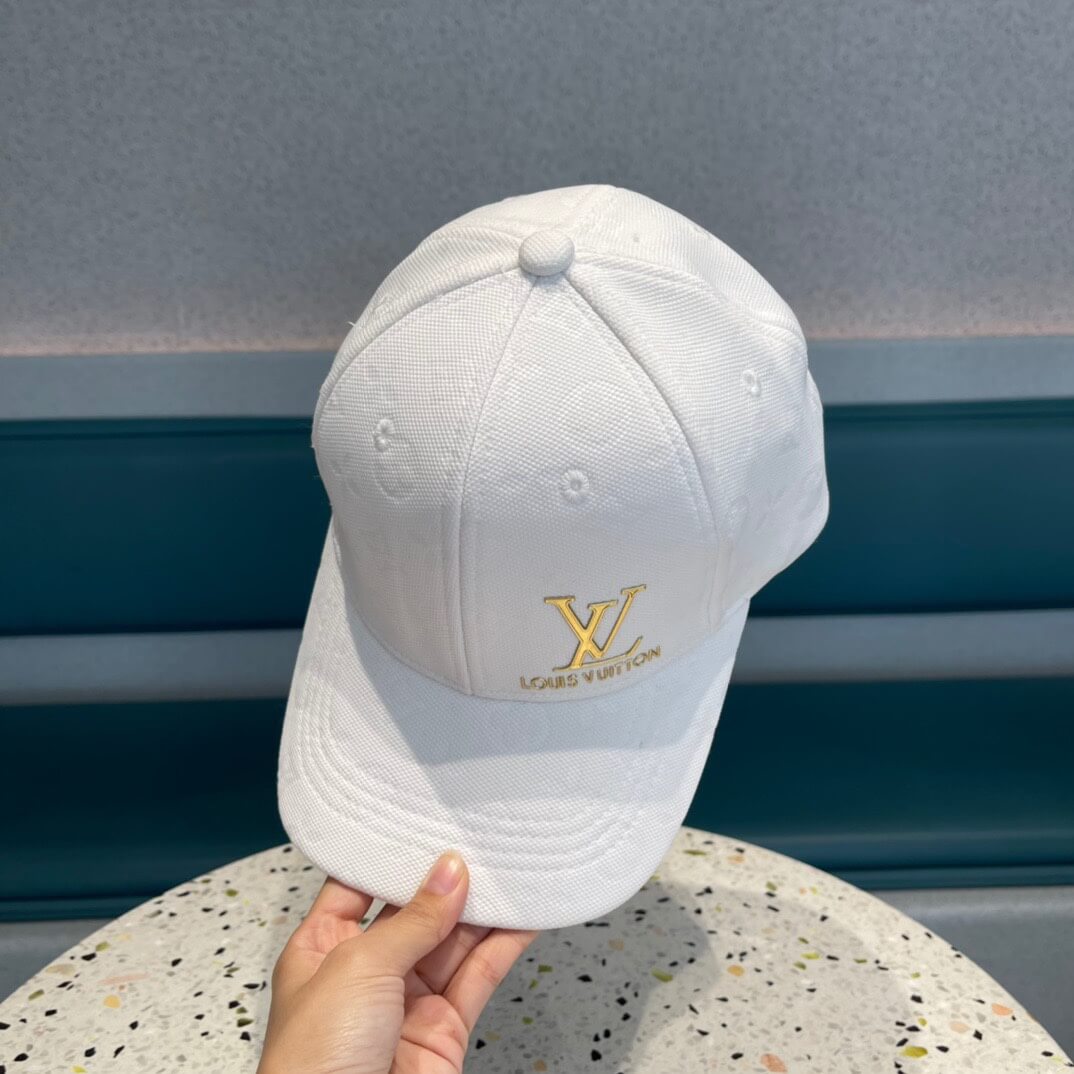 lou baseball hat for summer 20230730 white