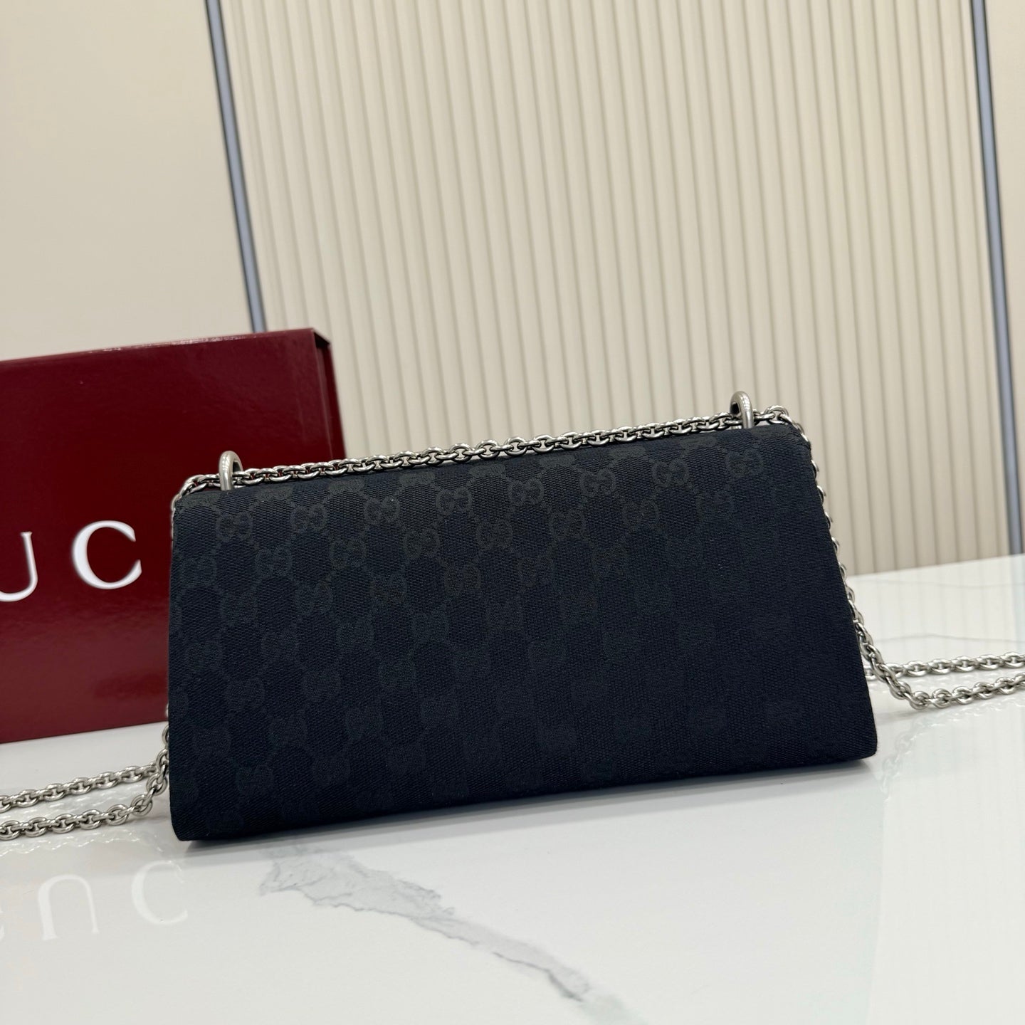 Gucci Dionysus GG Canvas Black Shoulder Bag 874735