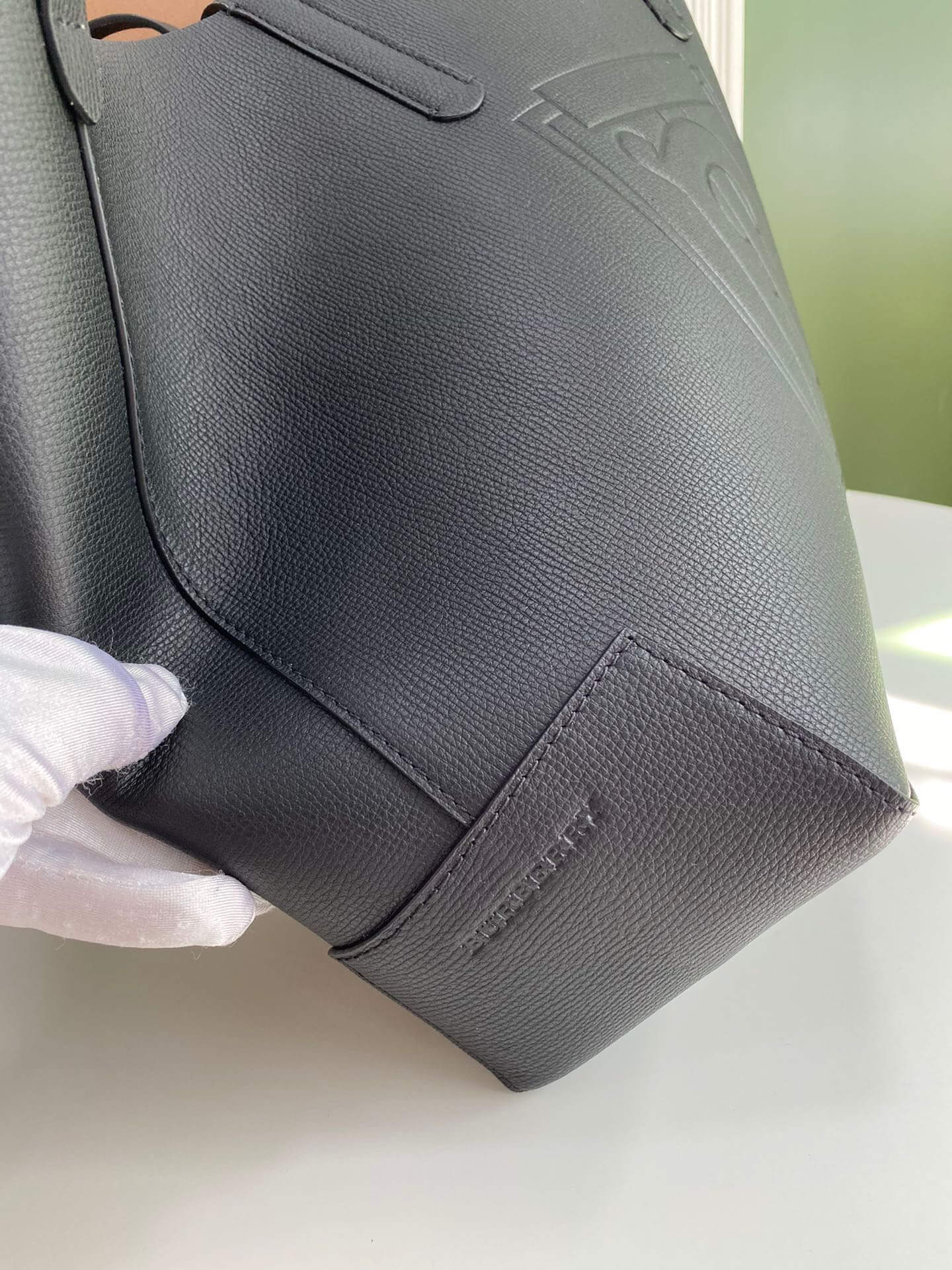 bur tote bag handbag black cowhide 550678 for 2022