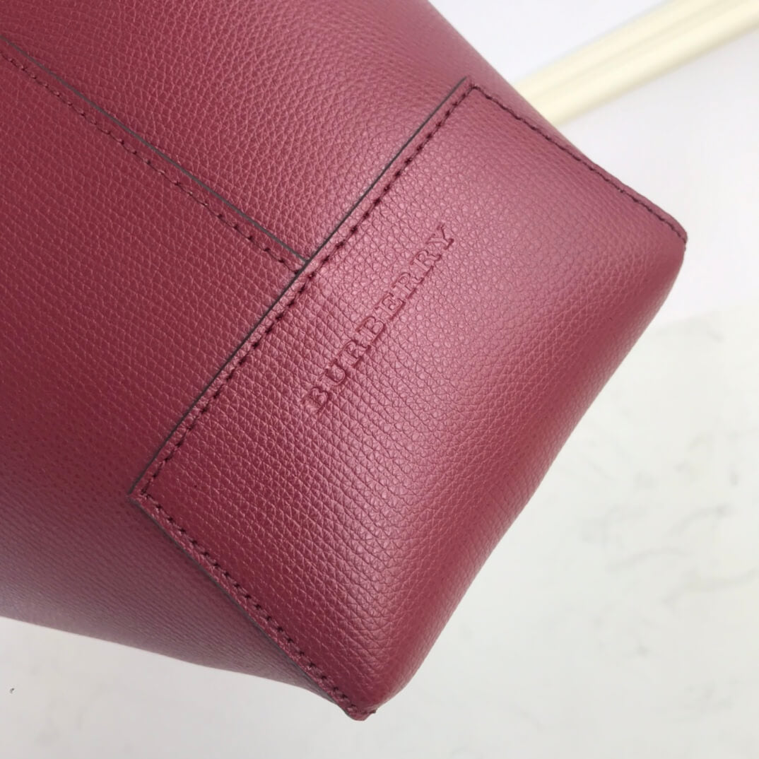 bur tote bag handbag maroon cowhide 550678 for 2022