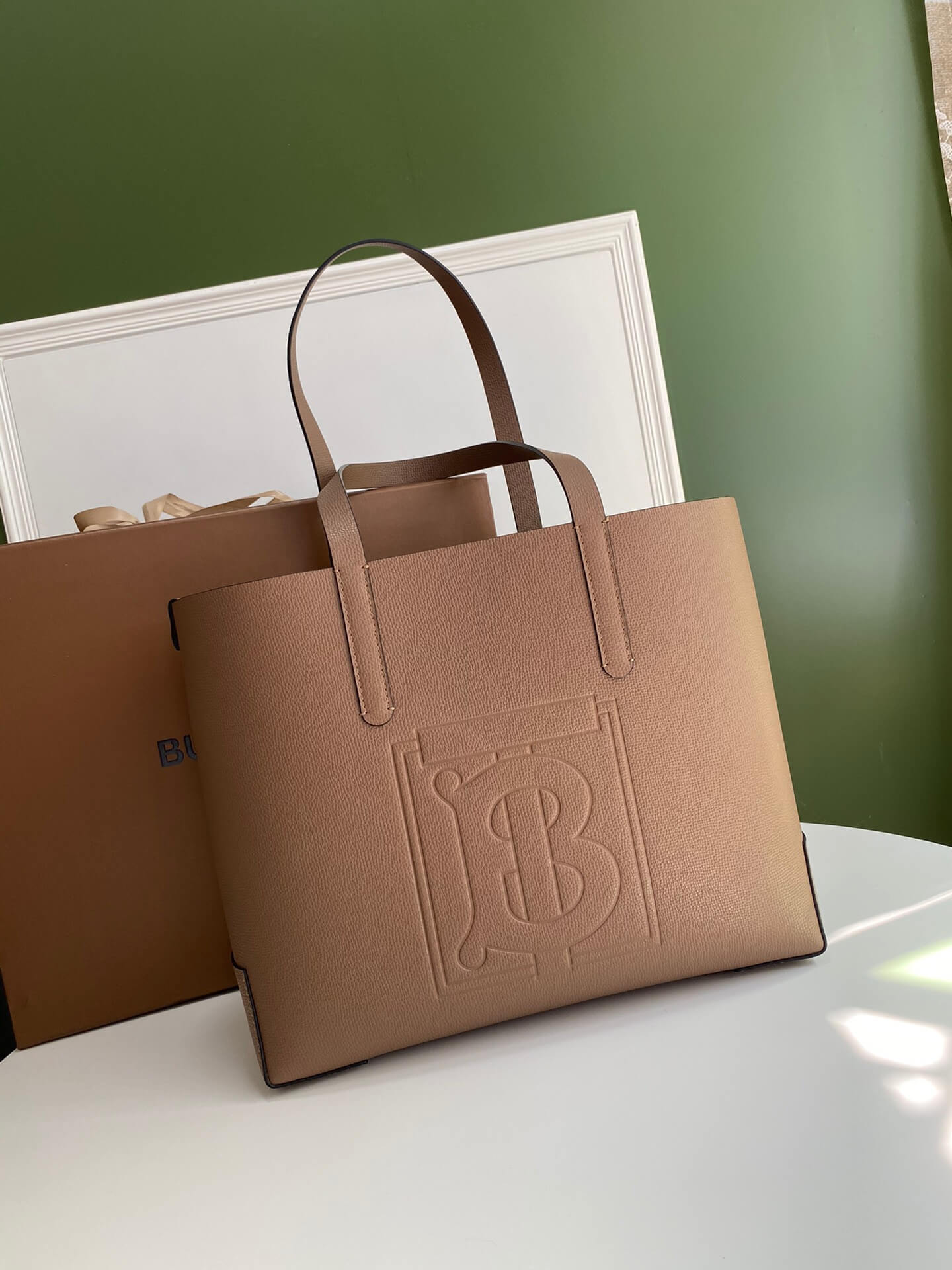 tote bag brown in cowhide leather