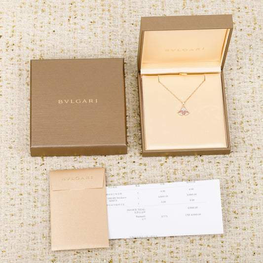 BVLGARI Necklace White Shell MLD10053