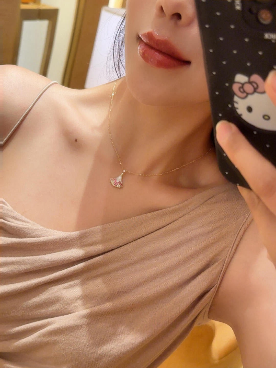 BVLGARI Necklace White Shell MLD10053