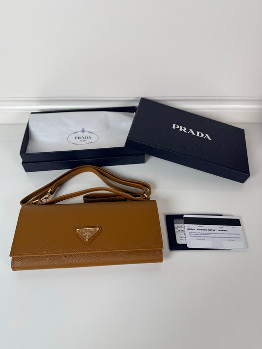 Prada 1MT042 Wallet Brown - View 1