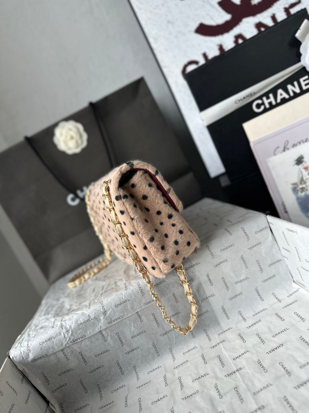 Chanel 26A Leopard Dot Bag Leopard AS1112