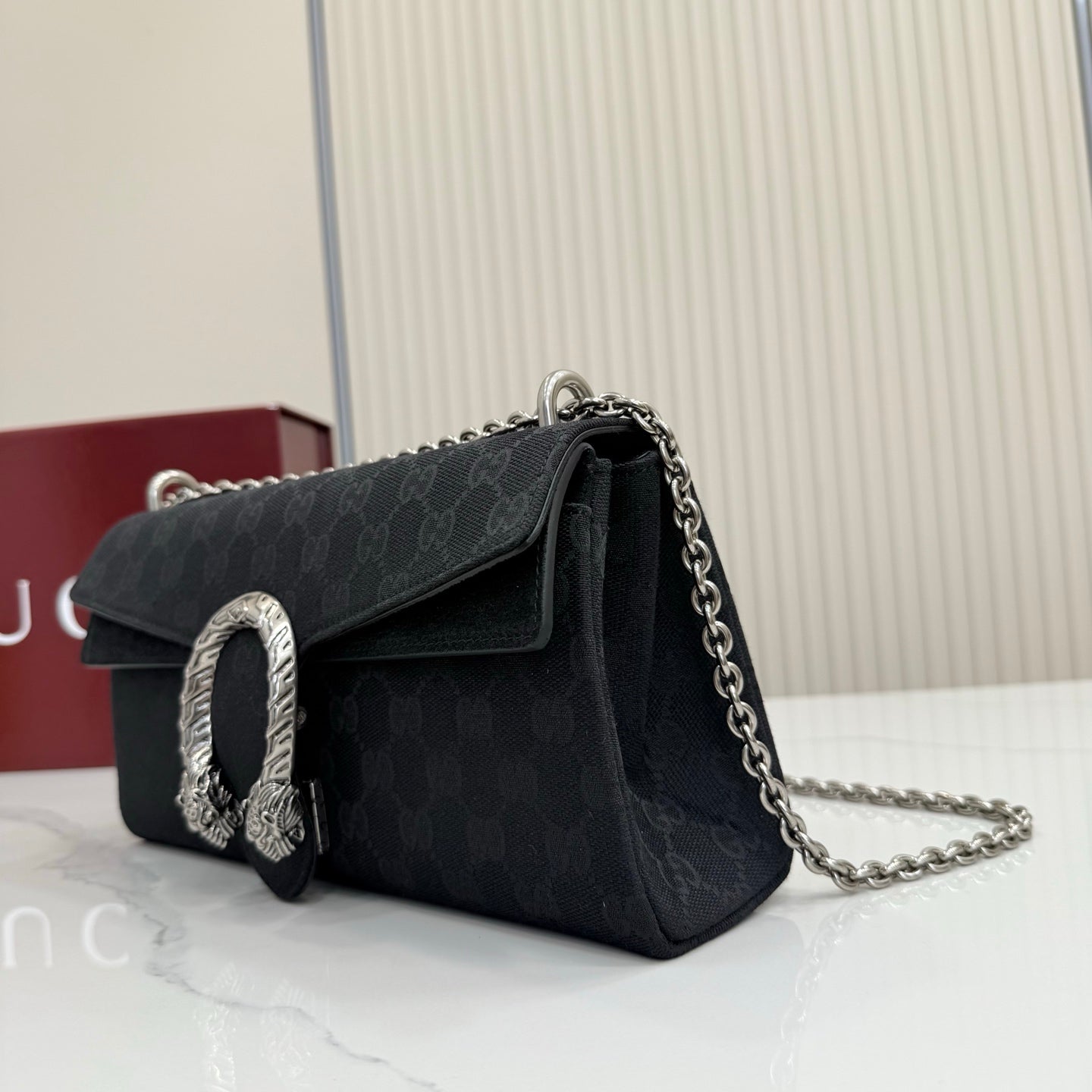 Gucci Dionysus GG Canvas Black Shoulder Bag 874735