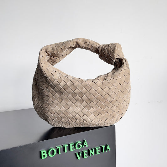 Bottega Veneta Jodie Medium Suede Camel 690225