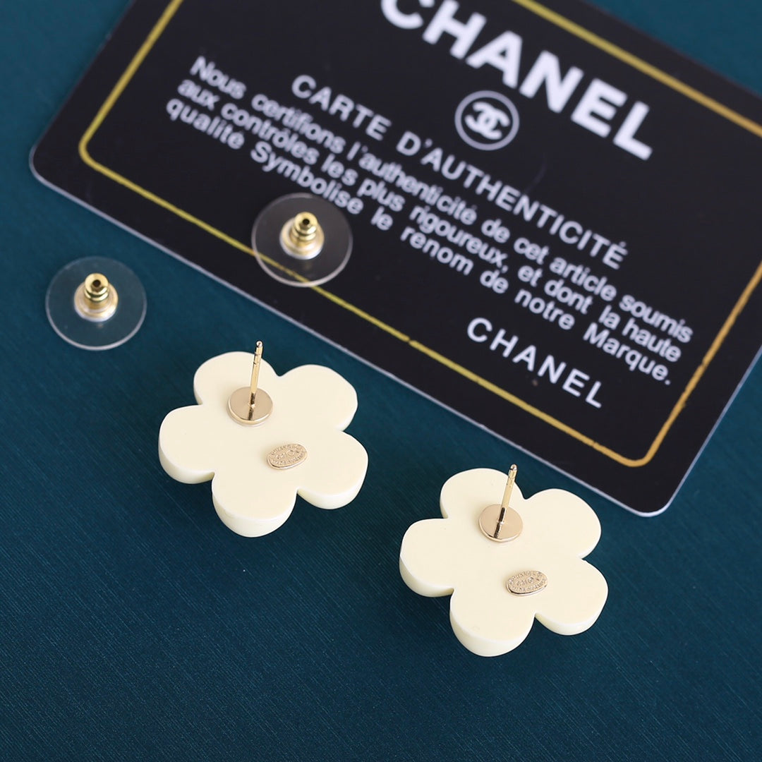 cha cc earrings sunflower earnails free shipping