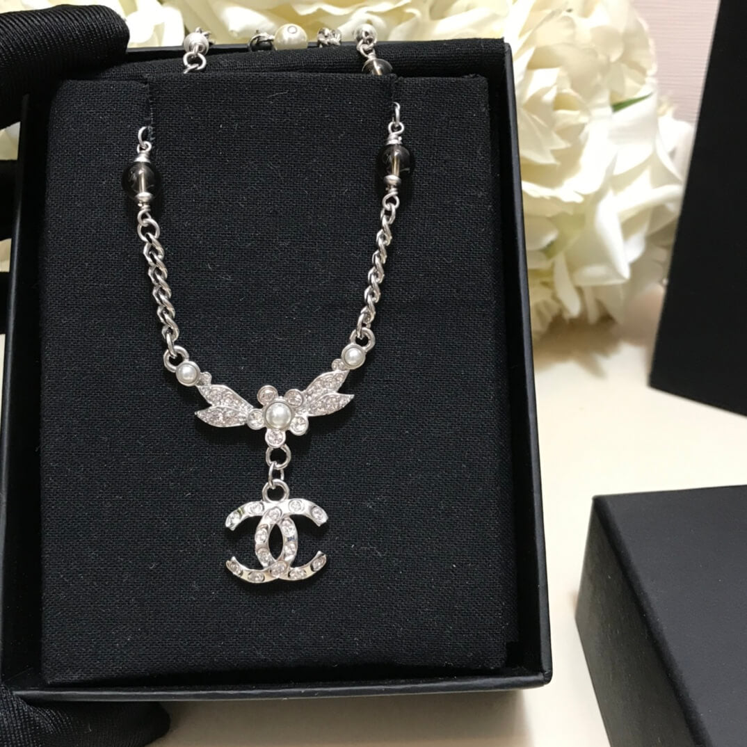 cha cc necklace silver free shipping light gold