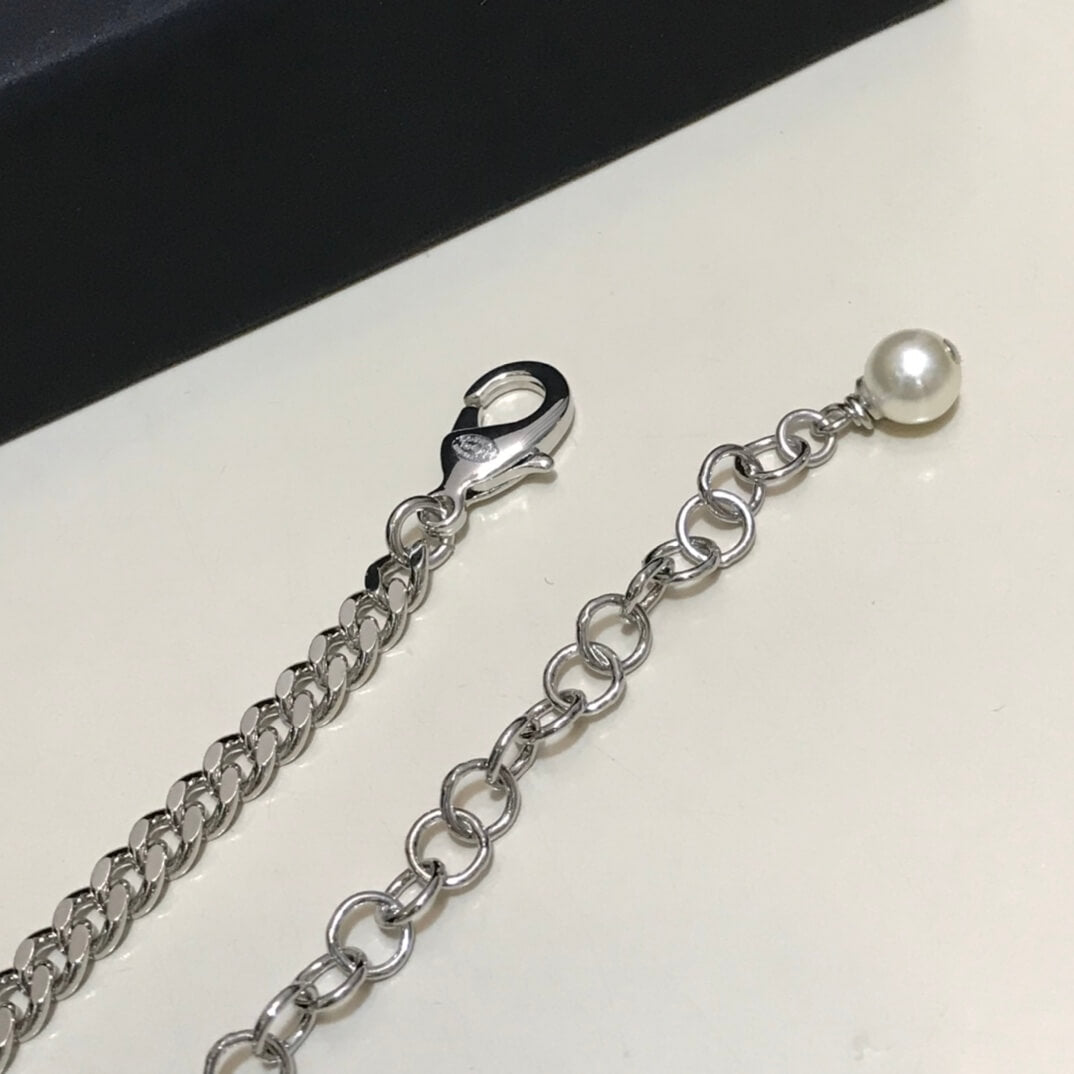 cha cc necklace silver free shipping light gold