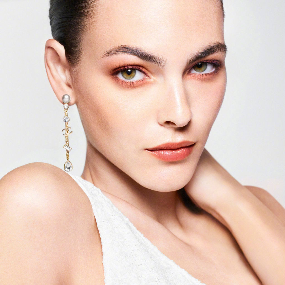 Chanel Long crystal double earrings MLD1905