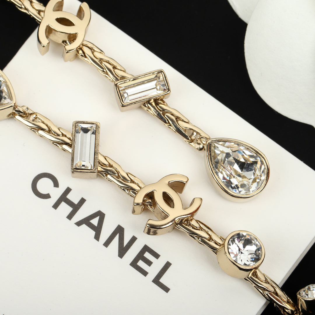 Chanel Long crystal double earrings MLD1905