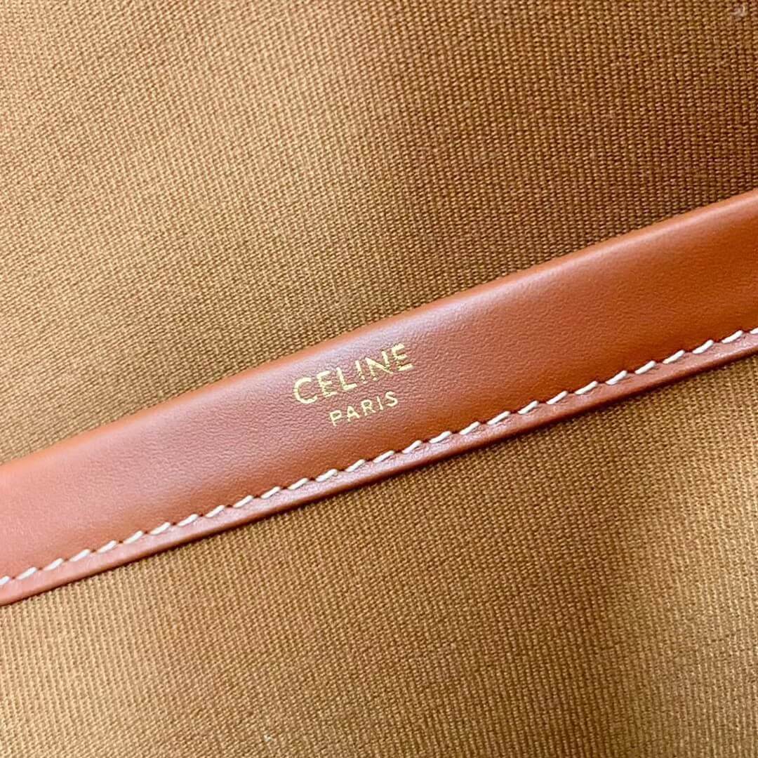 cl handbag cross body bags 35cm black free shipping mini horizontal cabas in triomphe canvas and calfskin