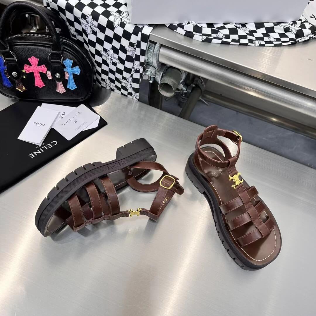 cl sandals brown 37 43mens size