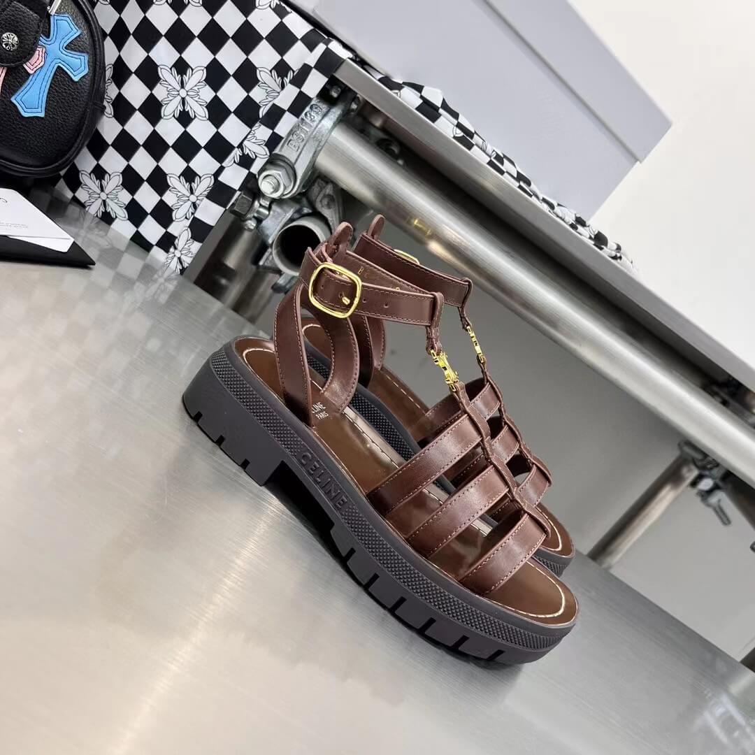 cl sandals brown 37 43mens size