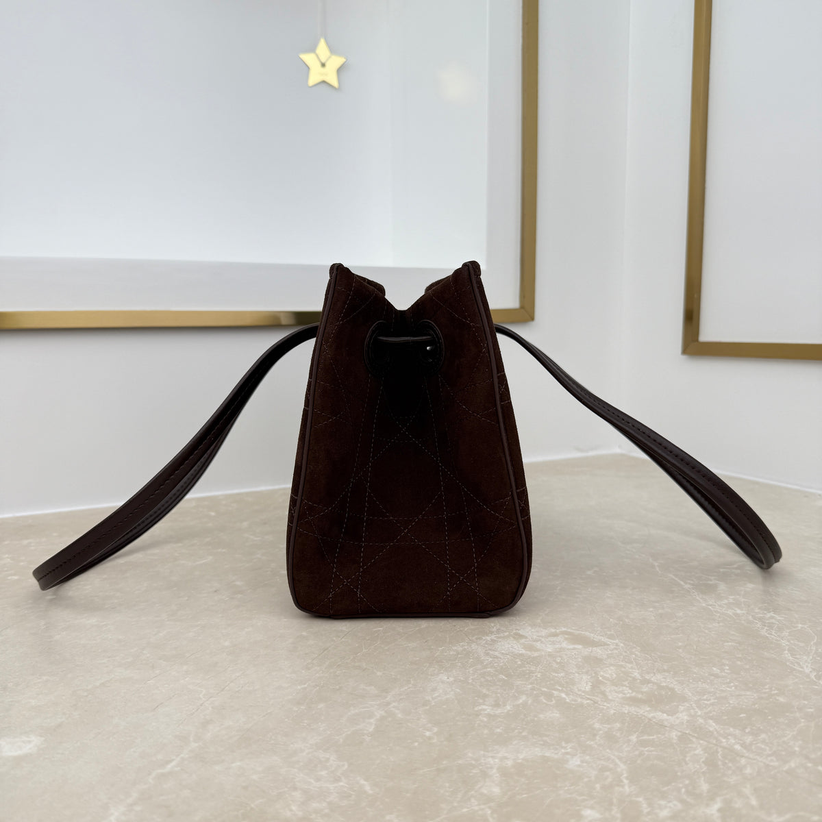 Dior Small Promenade Shopping Bag Coffee M1410