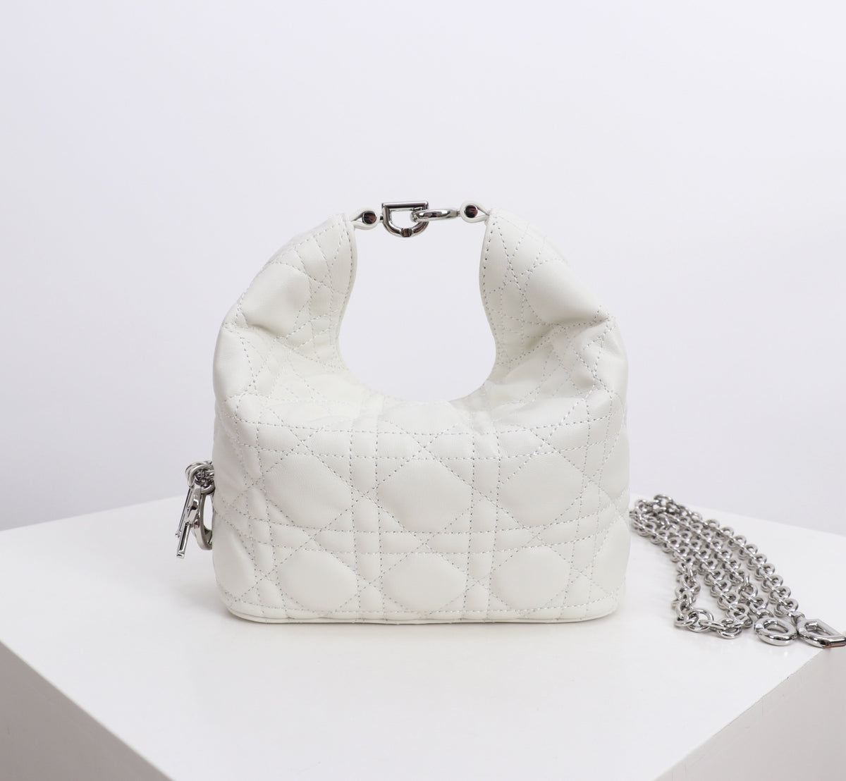 Dior Jonathan Anderson Mini White Silver Hardware 1538S
