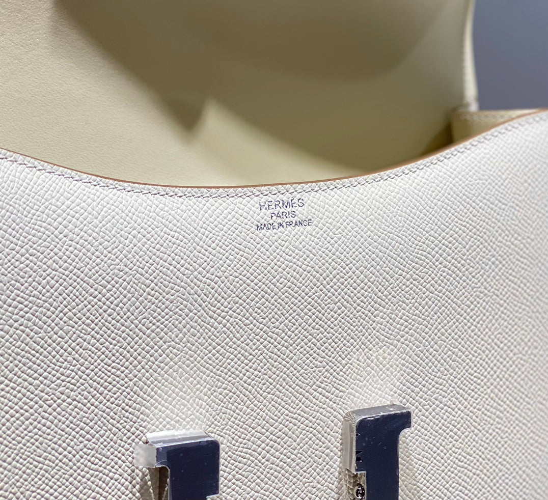 Hermès Constance 23 Milkshake White Silver Hardware 26050923