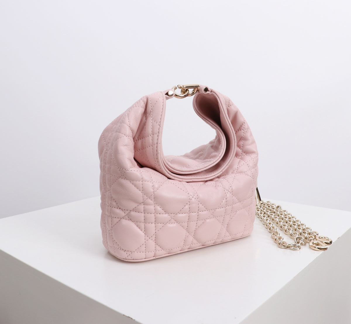 Dior Jonathan Anderson Mini Cherry Blossom Pink Gold Hardware 1538S