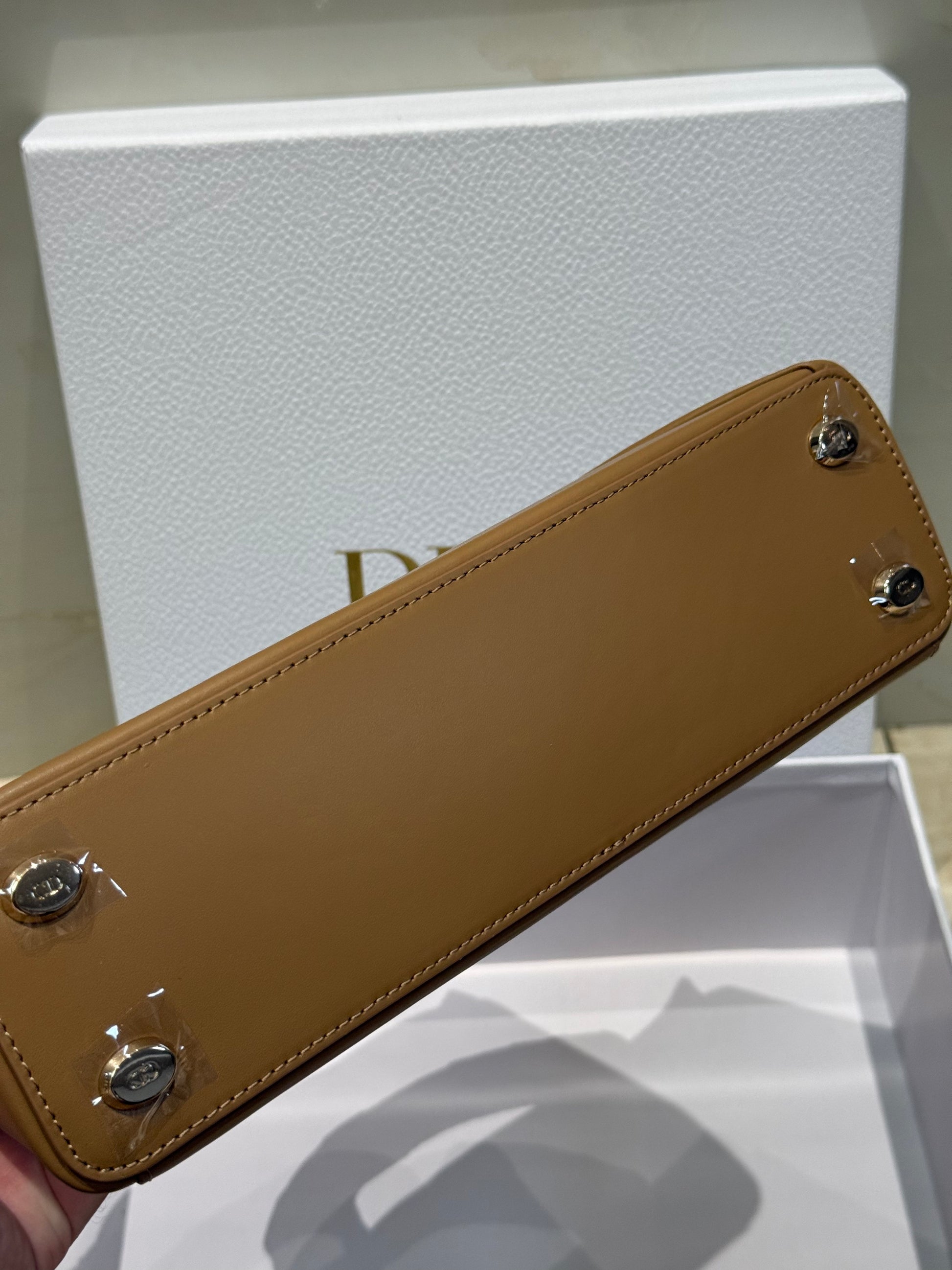 Dior Bow Tote Brown Gold Hardware DO0737 - Image 3