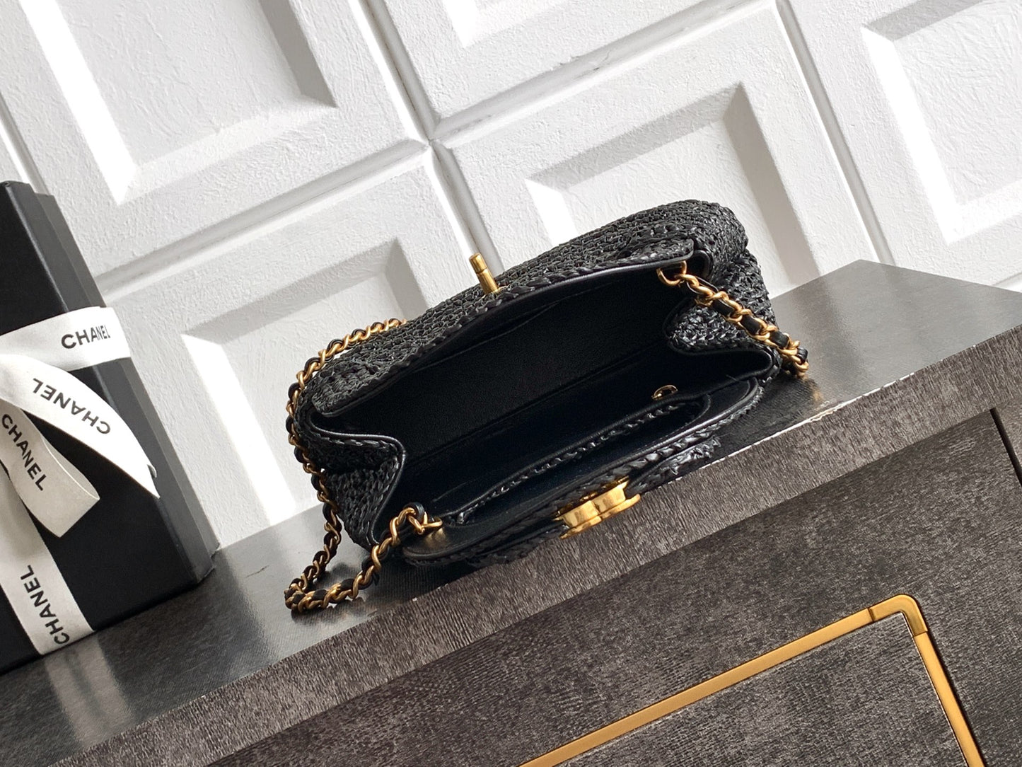 Chanel 26C Kelly Chain Bag Black AS4416