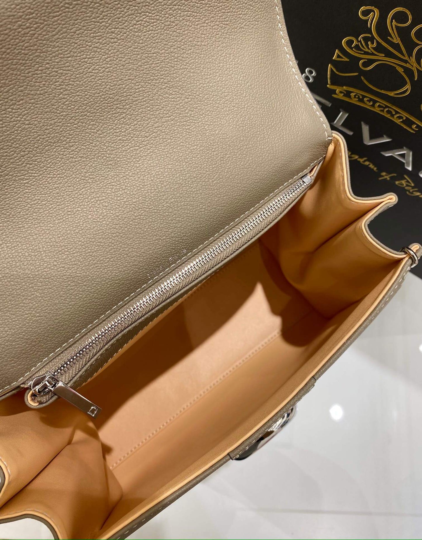 031325080 grey de lvaux berillnt cowhide togo leather wax thread handmade