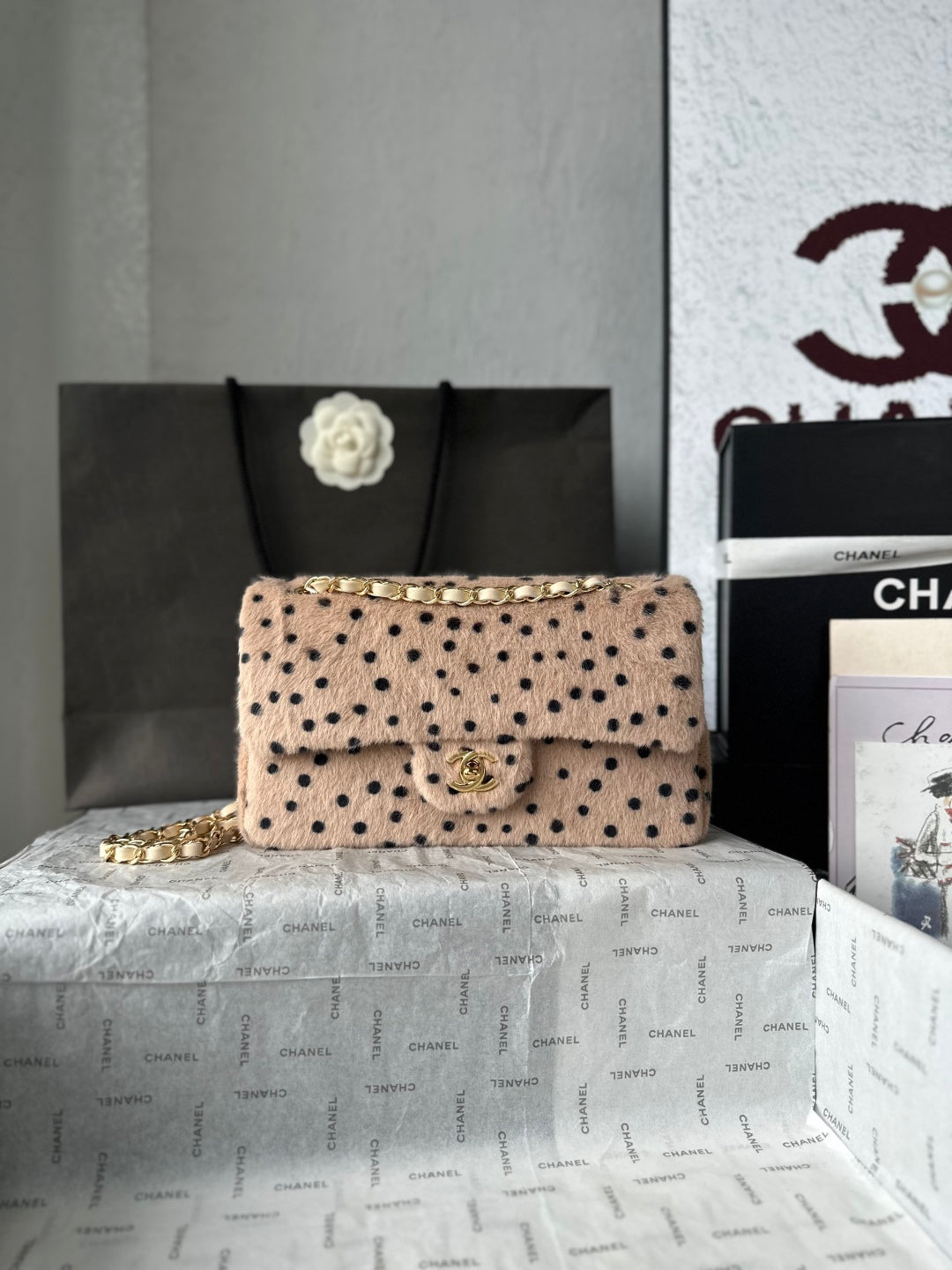 Chanel 26A Leopard Dot Bag Leopard AS1112