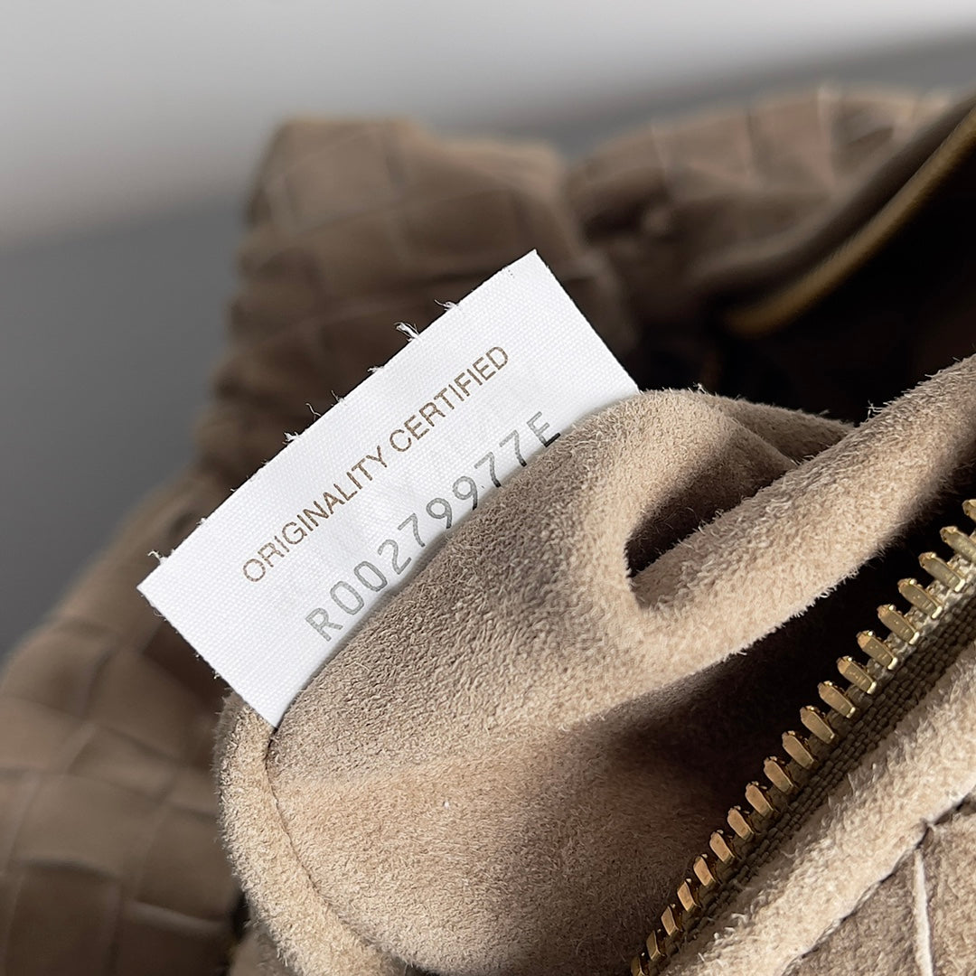 Bottega Veneta Jodie Medium Suede Camel 690225