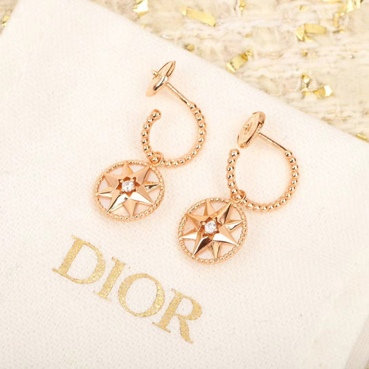 dior earrings yellow gold kfn08082