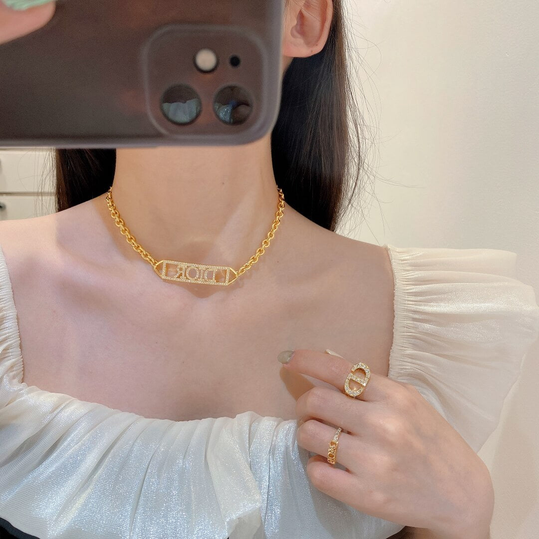 do necklace bracelet letter diamond free shipping