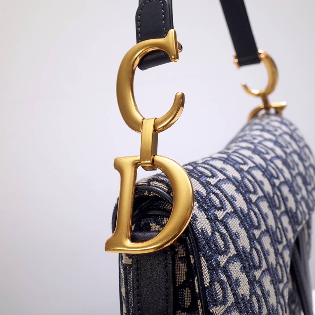 do saddle bag 25 5cm embroidery 6815 blue gold