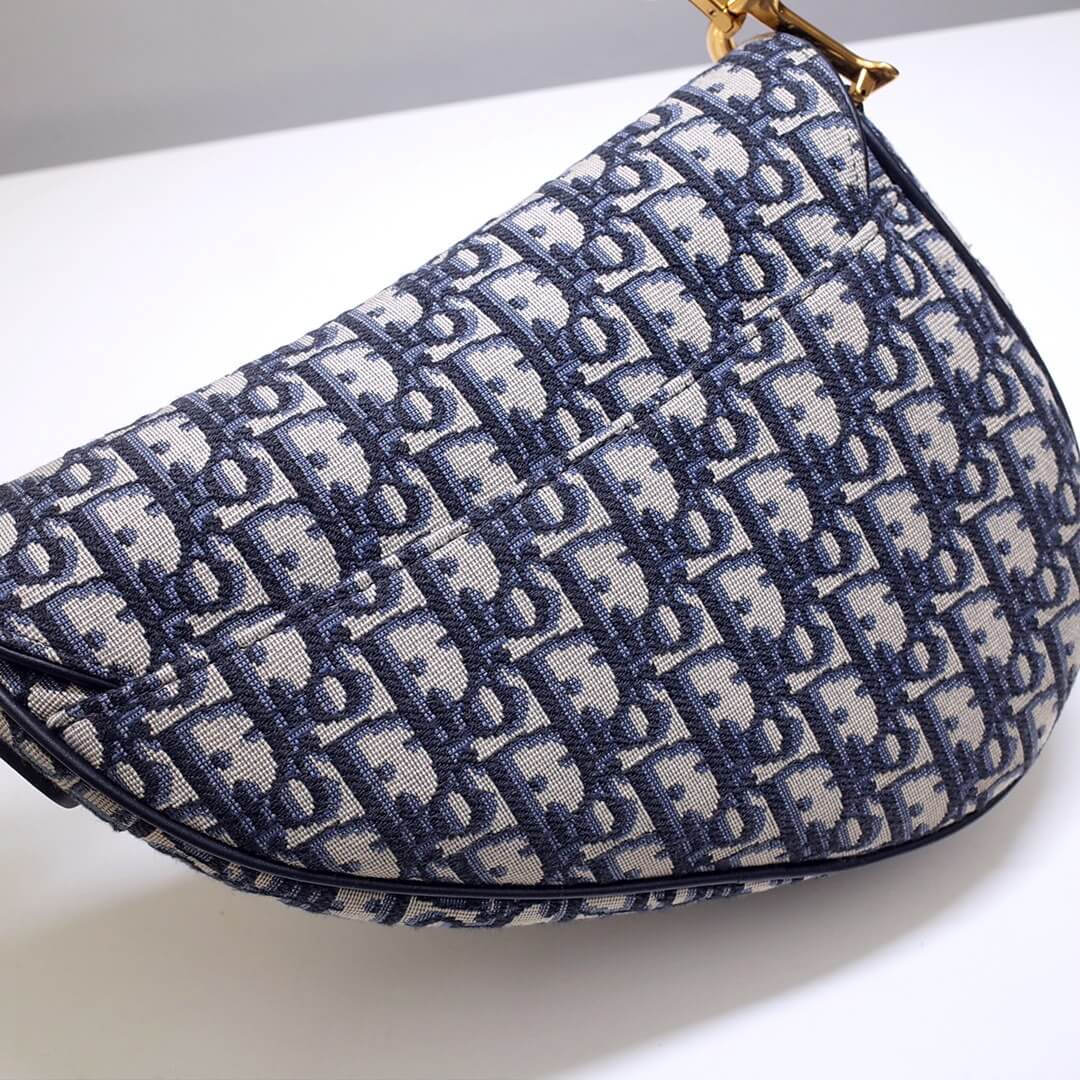 do saddle bag 25 5cm embroidery 6815 blue gold